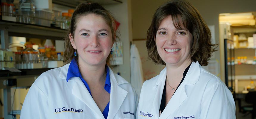 Hannah Grunwald and Assistant Professor Kimberly Cooper