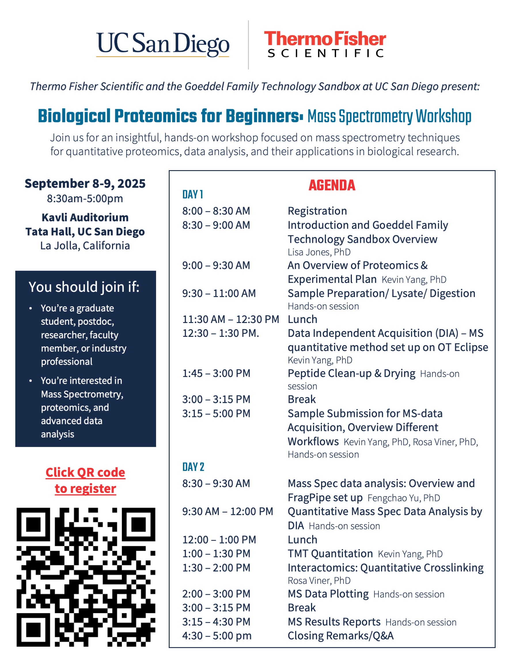 flyer for MS workshop