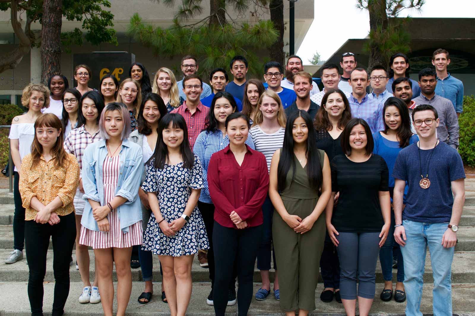 group photo of incoming doctoral candidates