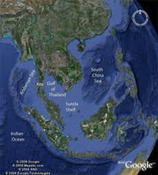Google Earth image of Sunda