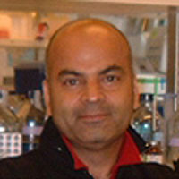 Headshot of Vivek Malhotra in the lab