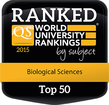 ranked top 50 world university by biological sciences