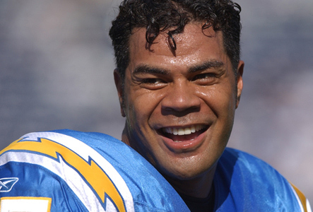 Junior Seau in his Chargers jersey