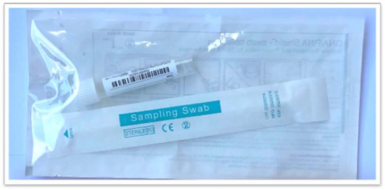 A sampling swab kit