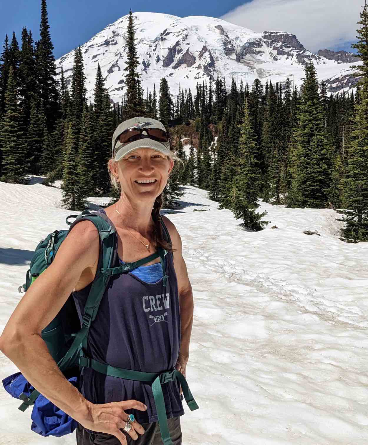 Professor Kurle on Mt. Rainier