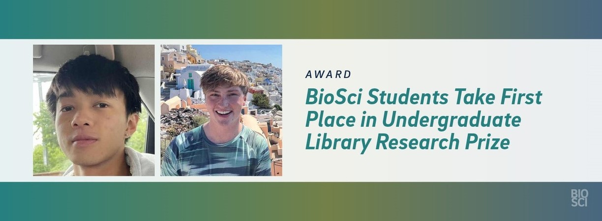 Undergraduate student winners of the Library Research prize
