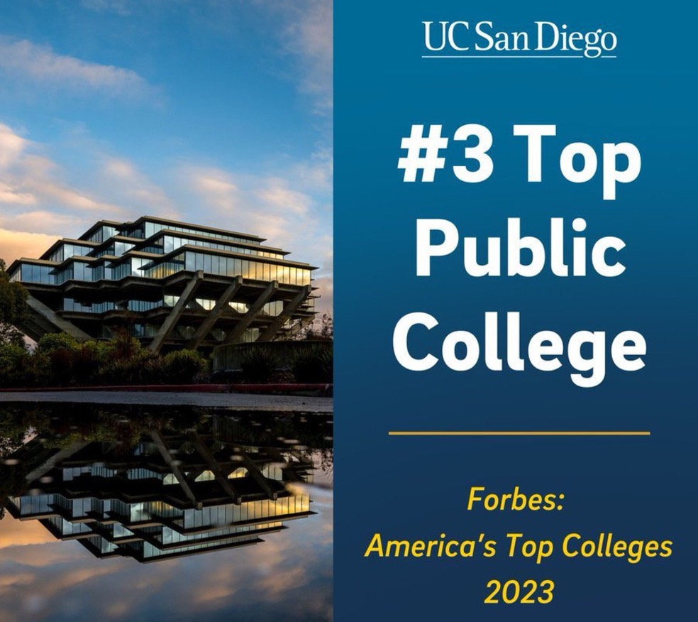 UC San Diego top three public college