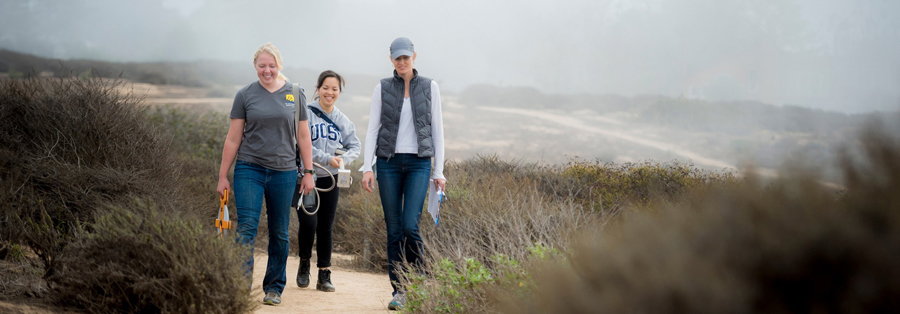 Professor Elsa Cleland and students conduct biological field research